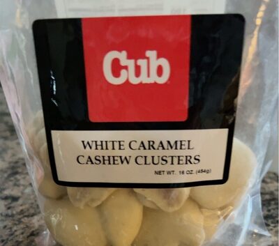 White Caramel Cashew Clusters, White Caramel Cashew