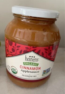 Cinnamon Organic Applesauce, Cinnamon