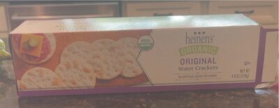 Original Organic Water Crackers, Original