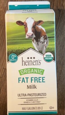 Organic 0% Fat Free Milk