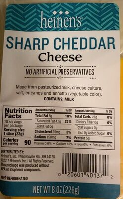 Sharp Cheddar Cheese, Sharp Cheddar
