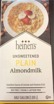 Unsweetened Plain Almondmilk, Unsweetened Plain