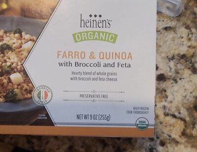 Farro & Quinoa Organic With Broccoli And Feta, Farro & Quinoa