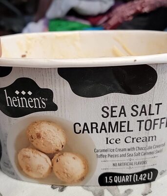 Sea Salt Caramel Toffee Ice Cream, Sea Salt Caramel Toffee