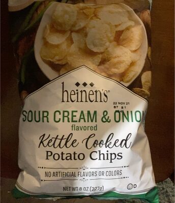 Sour Cream & Onion Kettle Cooked Potato Chips, Sour Cream & Onion