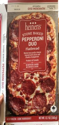 Pepperoni Duo Melted Mozzarella Cheese Layered With Slices And Chunks Of Pepperoni Stone Baked Flatbread, Pepperoni Duo
