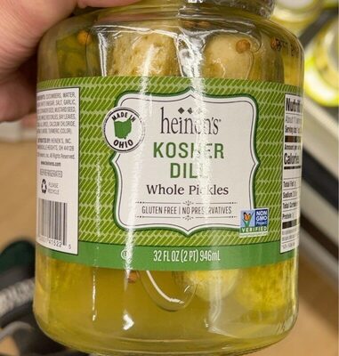 Kosher Dill Whole Pickles, Kosher Dill