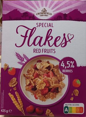 Red Berries Crispy Whole Grain Cereal With Real Strawberries, Raspberries And Cherries, Red Berries