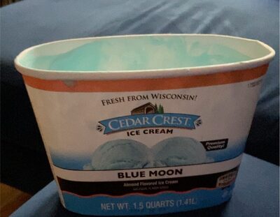Blue Moon Almond Flavored Ice Cream, Blue Moon Almond