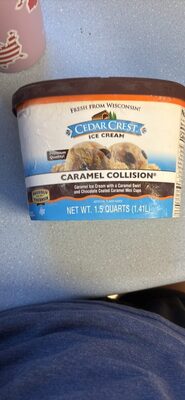 Caramel Collision Caramel Ice Cream With A Caramel Swirl And Chocolate Coated Caramel Mini Cups, Caramel Collision