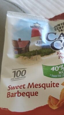 Cape Cod Potato Chips, Less Fat Sweet Mesquite Barbeque Kettle Cooked Chips, 0.75 Oz