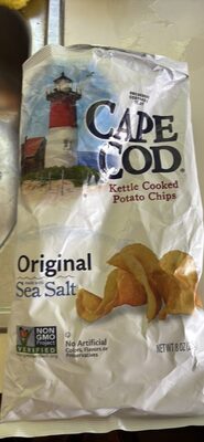 Cape Cod Potato Chips, Original Kettle Chips, 8 Oz