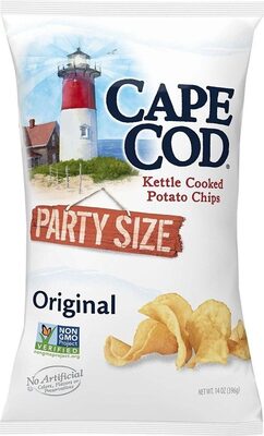 Cape Cod Potato Chips, Original Kettle Chips, 14 Oz Party Size