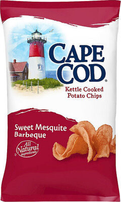 Cape Cod Potato Chips, Sweet Mesquite Barbeque Kettle Chips, 7.5 Oz