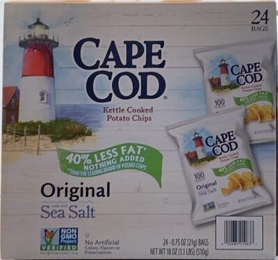 Sea Salt Kettle Cooked Potato Chips, Sea Salt