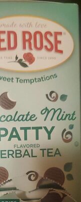 Chocolate Mint Patty Flavored Herbal Tea Bags, Chocolate Mint Patty