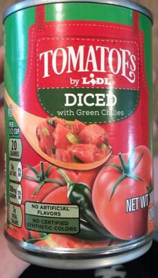 Diced Tomatoes With Green Chilies, Green Chilies