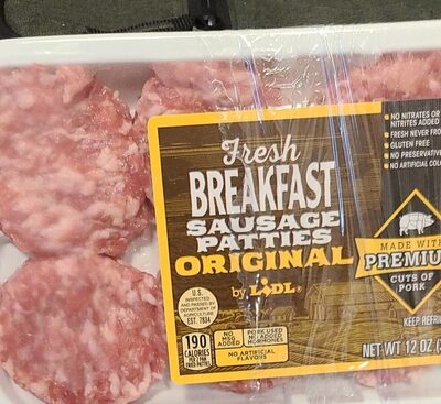 Original Breakfast Sausage Patties, Original