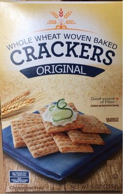 Original Crackers Whole Wheat Woven Baked, Original