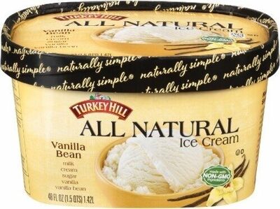 All Natural Vanilla Bean Ice Cream, Vanilla Bean