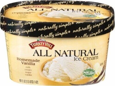 All Natural Homemade Vanilla Ice Cream, Vanilla