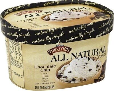 All Natural Chocolate Chip Ice Cream, Chocolate Chip