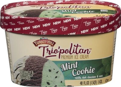 Mint Cookie Premium Ice Cream, Vanilla; Dark Chocolate; Mint