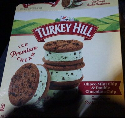 Choco Mint Chip & Double Chocolate Chip Ice Cream Cookie Sandwiches, Choco Mint; Chocolate Chip
