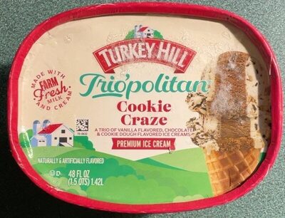 Cookie Craze Premium Ice Cream, Vanilla; Chocolate; Cookie Dough