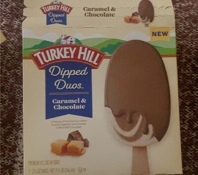 Caramel & Chocolate Premium Ice Cream Bars, Caramel; Chocolate