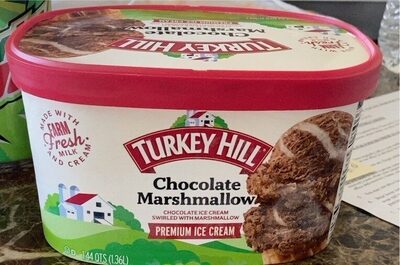 Chocolate Marshmallow Premium Ice Cream, Chocolate; Marshmallow