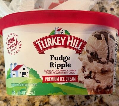 Fudge Ripple Premium Ice Cream, Vanilla