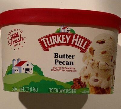 Butter Pecan Frozen Dairy Dessert, Butter; Pecan