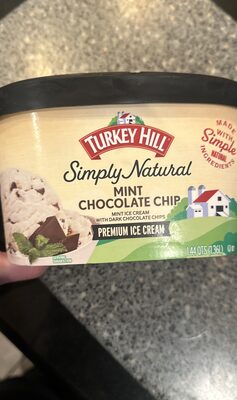 Simply Natural Mint Chocolate Chip Premium Ice Cream, Mint; Chocolate Chip