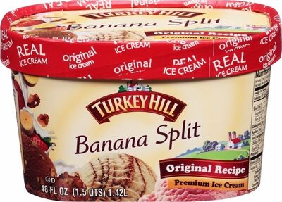 Banana Split Premium Ice Cream, Banana; Strawberry; Chocolate