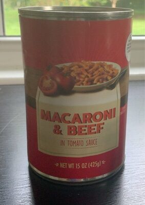 Macaroni & Beef In Tomato Sauce, Beef