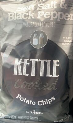 Sea Salt & Cracked Pepper Kettle Cooked Potato Chips, Sea Salt & Cracked Pepper