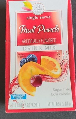 Fruit Punch Artificially Flavored Drink Mix, Fruit Punch