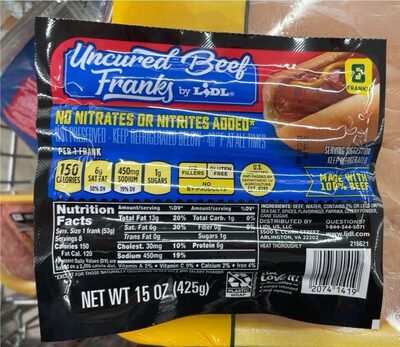 Uncured Beef Franks