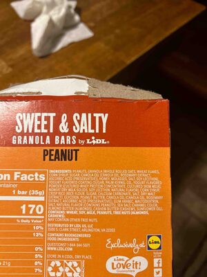 Sweet & Salty Peanut Granola Bars, Sweet & Salty Peanut