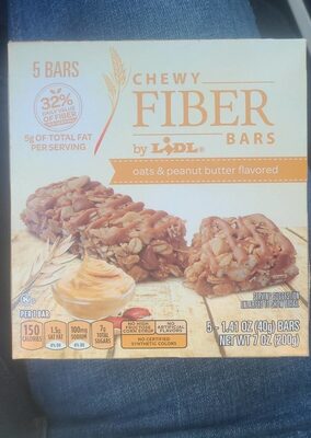Oats & Peanut Butter Flavor Chewy Fiber Bars, Oats & Peanut Butter