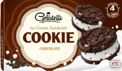 Dark Chocolate Frozen Dairy Dessert Cookie Sandwiches, Dark Chocolate
