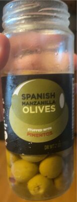 Spanish Manzanilla Olives Stuffed With Pimentos