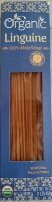 Organic 100% Whole Wheat Macaroni Product, Linguine
