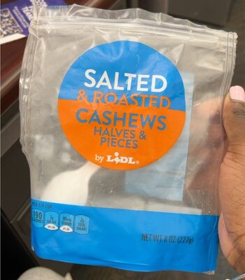 Roasted And Salted Cashews Halves And Pieces, Roasted And Salted