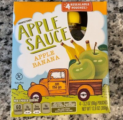 Unsweetened Apple Banana Sauce, Unsweetened Apple Banana