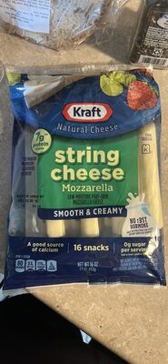 Mozzarella Low-Moisture Part-Skim String Cheese, Mozzarella