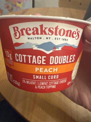Small Curd Lowfat & Peach Topping Cottage Cheese, Peach