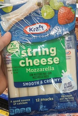Mozzarella Low-Moisture Part-Skim String Cheese, Mozzarella