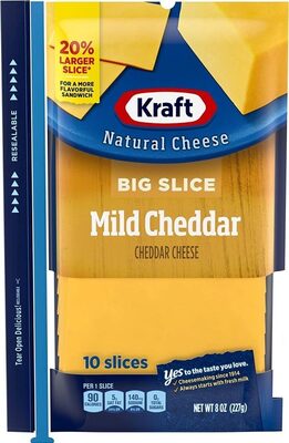Mild Cheddar Big Slice Cheese, Mild Cheddar
